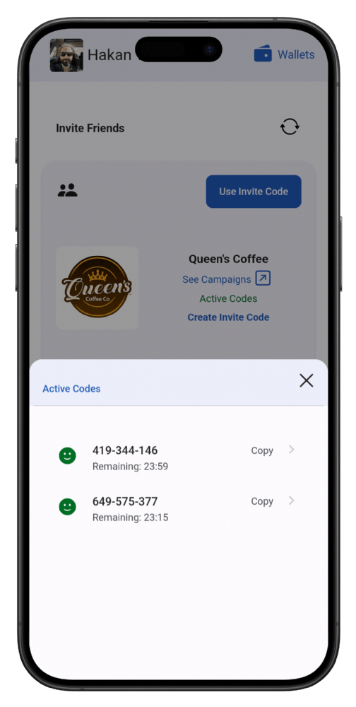 Funzionalità Invita un Amico