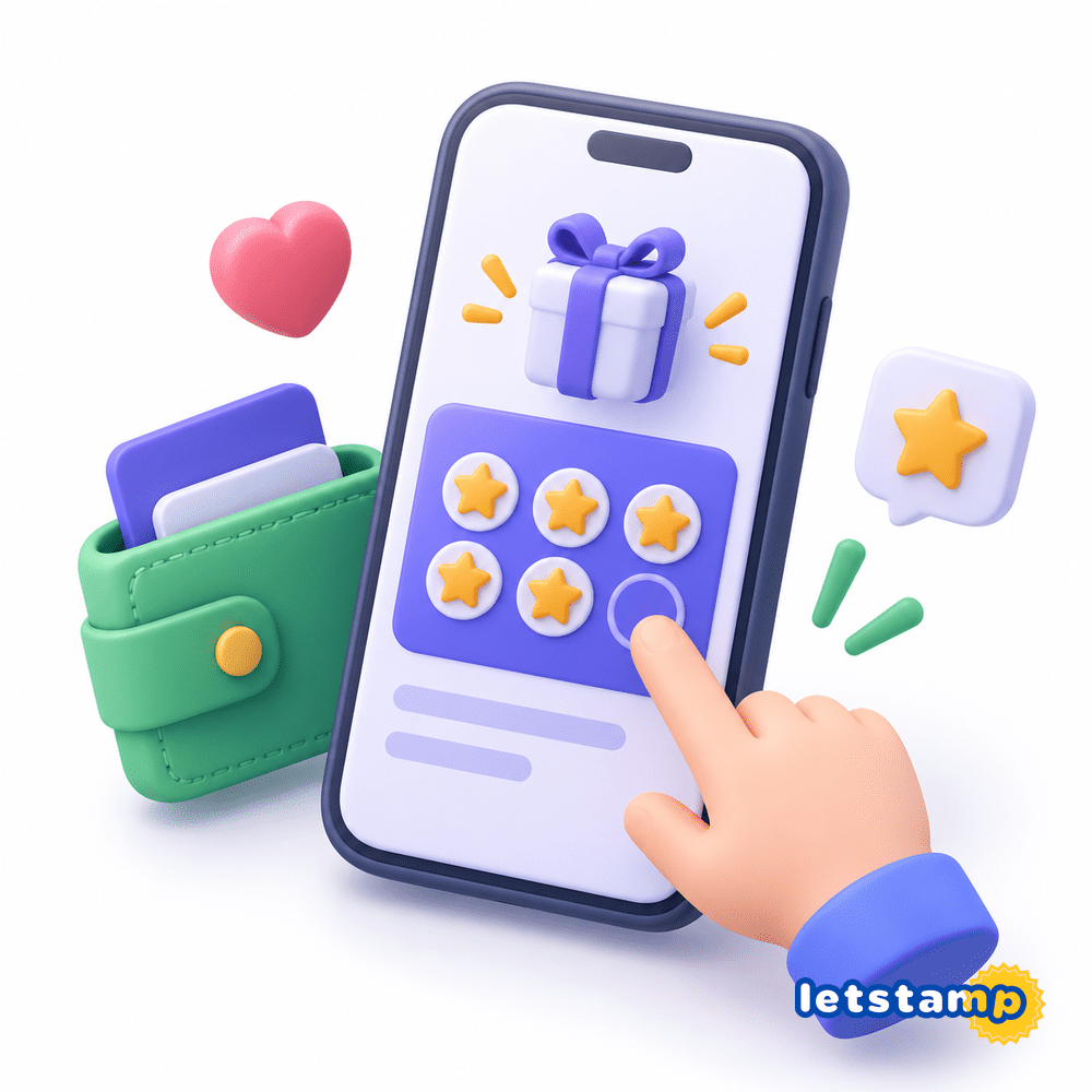 Mobile loyalty card on a smartphone