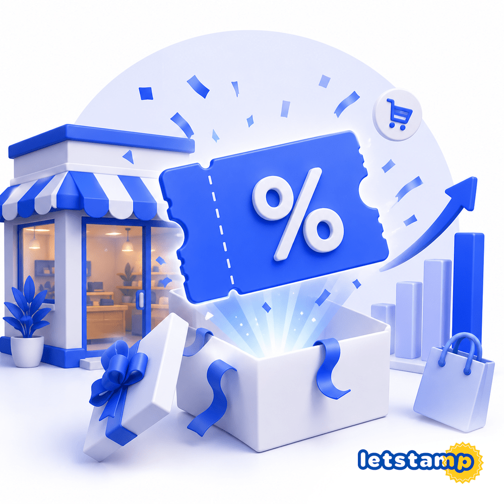 Digital coupon campaigns created with the Letstamp loyalty platform